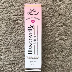 NIB Too Faced Hangover 3-in-1 Replenishing Primer & Setting Spray